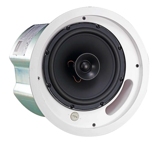 JBL Control 18C/T - Black - Two-Way 8-Inch Coaxial Ceiling Loudspeaker - Hero